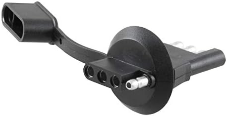 CURT 57404 4-Smjerni ravni adapter za ožičenje prikolice na strani vozila za svjetlosnu rupu registarske