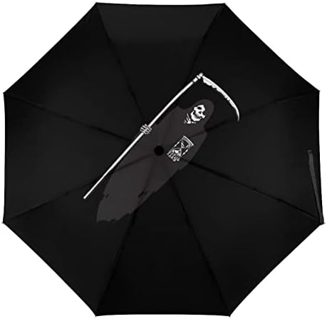 Death Scythe Grim Reaper Windproof Travel kompaktan kišobran sklopivi automatski kišobrani za Rain ruksak