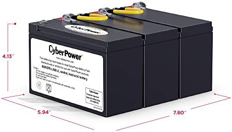 CyberPower RB1270X3A ups zamjenski uložak baterije, UPS zamjenski uložak baterije, bez održavanja, korisnik se može instalirati, 12V / 7Ah