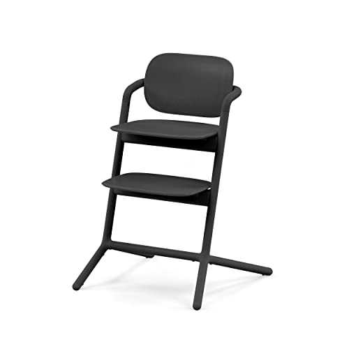 CYBEX LEMO 2 sistem visokih stolica, raste s djetetom do 209 lbs, Jednoručno podešavanje visine i dubine, sigurnosna karakteristika točkova protiv vrhova - zapanjujuća Crna
