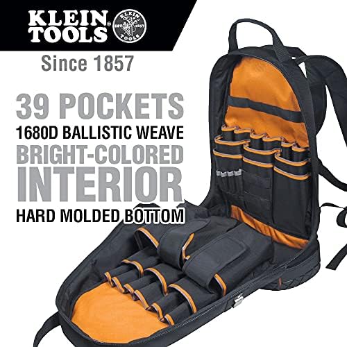 Klein Tools 80141 komplet za ručni alat uključuje klešta, odvijače, drajvere za matice, ruksak