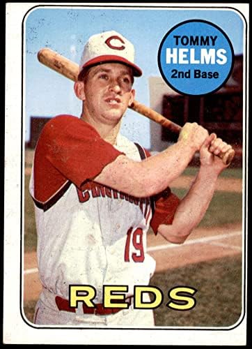1969 TOPPS # 70 Tommy Helms Cincinnati Reds Loše crveni
