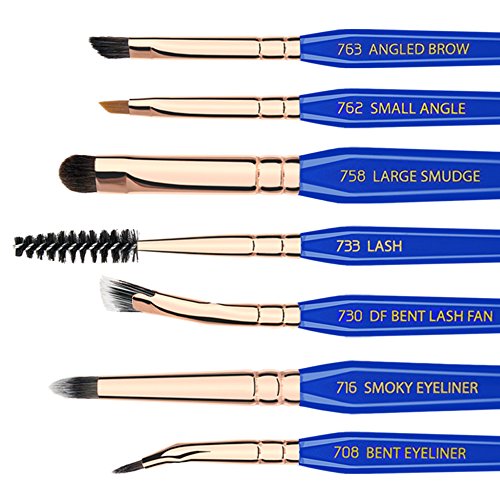 Bdellium Tools Professional makeup Brush Zlatni trougao-oči samo 15kom. Set četkica sa stand-Up torbicom
