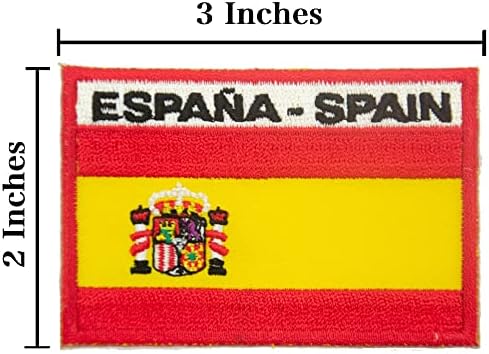 Zastava Europske unije za patch + Španjolska Značka zastava, vojska jednolična veze, vruće kože zakrpa za odjeću, prsluk, jakna br.032 + 106