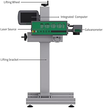 PEKOKO Flying Production Lines 30w CO2 laserski štampač mašina za označavanje datuma isteka za pet boce plastična