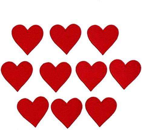 Grafička prašina 15 crveno srce Love vezeno željezo na patch Applique Dekoracija Slatka sretan znak Logo Emblem