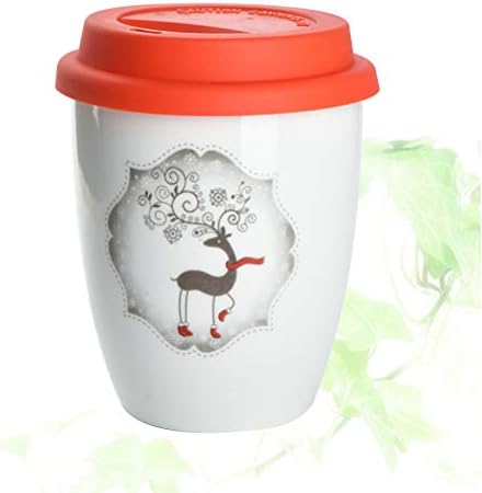 Doitool Čaj za kavu 380ml Keramika krilica Božićna šalica za kavu bez ručke zgušnjavanje modne čaše za čaj sa