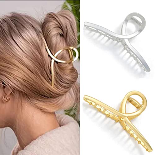 Bartosi Metal Claw Clip velike kopče za kosu guste ukosnice za kosu modni dodaci za kosu za žene i djevojčice 2 kom