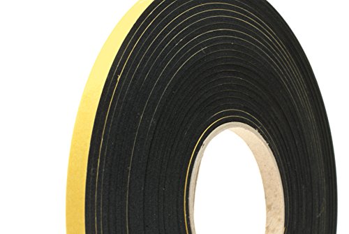 Neoprenska gumena Crna samoljepljiva spužvasta traka 1 1/2 širine x 1/8 debljine x 33 stope dužine