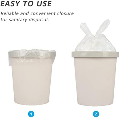 8 galonske vreće za smeće protraženo bijelo - 125 vrećica 5 roleta - srednje čiste bijele plastične vreće za cure za smeće za kuhinju kućni uredski hotel smeća može koristiti glasho