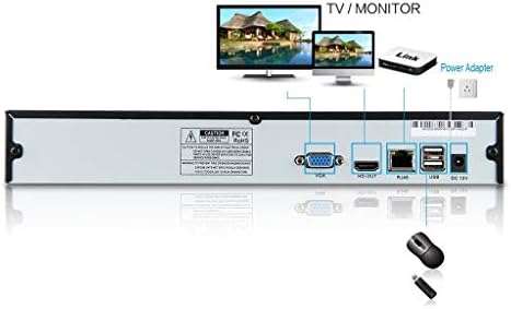 Seculink 10-kanalni 4K NVR Ultra HD mrežni video snimač Cloud P2P daljinski pristup Alert pokreta