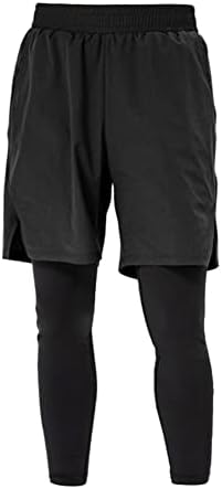 Valcatch Boy's 2 u 1 košarkaških kratkih hlača s kompresijom uskim gamašima, brzo suhim atletskim kratkim hlačama za nogometnim planinarenjem
