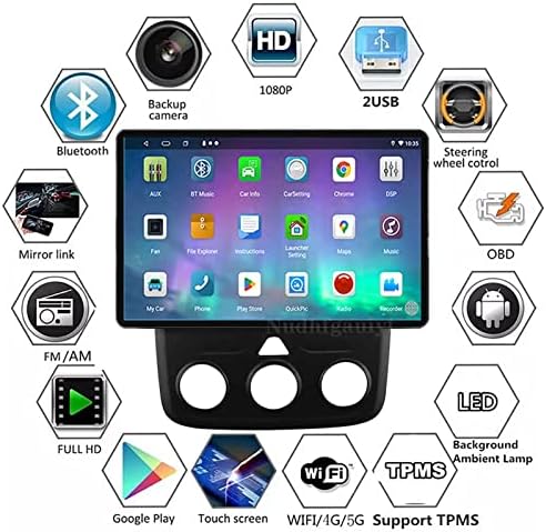 13.1 inčni Android 11 Radio za Dodge Ram 1500 2500 3500 2013-2018 HD Touch ekrana sa Apple Carplay & Android Auto, Auto stereo Bluetooth 5,0 GPS Navi za multimedijski igrač automobila + sigurnosna kopija kamera DVR