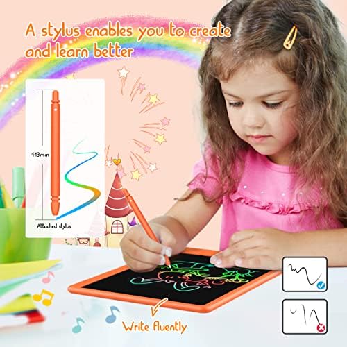 LCD tablet za pisanje Doodle ploča, šarena podloga za crtanje, elektronski Tablet za crtanje, jastučići za crtanje,putni pokloni za djecu uzrasta 3 4 5 6 7 8 godina djevojčice dječaci