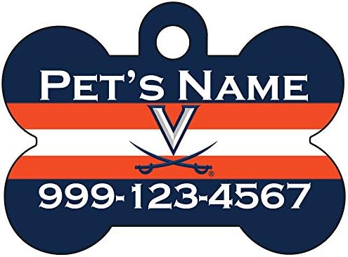 Virginia Cavaliers pet Id oznaka za psa / zvanično licencirano | personalizirano za vašeg ljubimca
