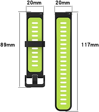 Fittern 6-pack bendovi kompatibilni sa Huawei Watch GT3 46mm / 42mm zamjena 22mm / 20 mm mekani silikon s dvije