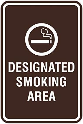 Znakovi Bylita Portret Okrugli dizajnirani prostor za pušenje Znak sa ljepljivom trakom, nosači na bilo kojoj
