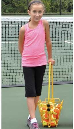 Oncourt Offcourt tenis Masterpro Lopta Basket – najlakši način za držanje teniskih loptica / podesiva po visini / bez sklapanja alata / Junior 36 loptice