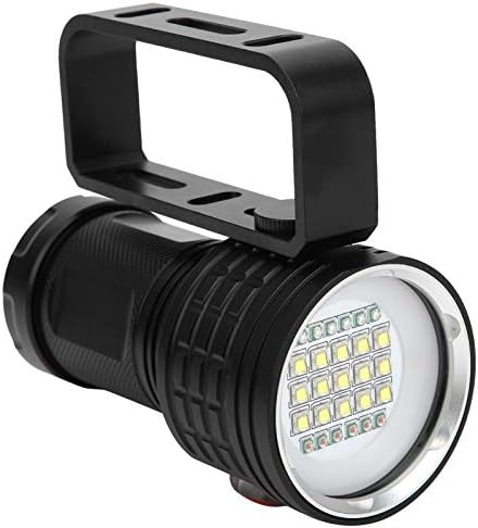 Zyhhdp Vodootporna svjetiljka, ronilačka LED svjetlosna baklja, sigurnosna baklja, podvodna fotografija puni svjetlo