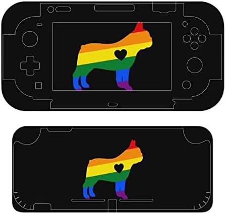 Rainbow Bulldog Hearbeat naljepnice za naljepnice pokrivaju zaštitnu prednju ploču za Nintendo Switch