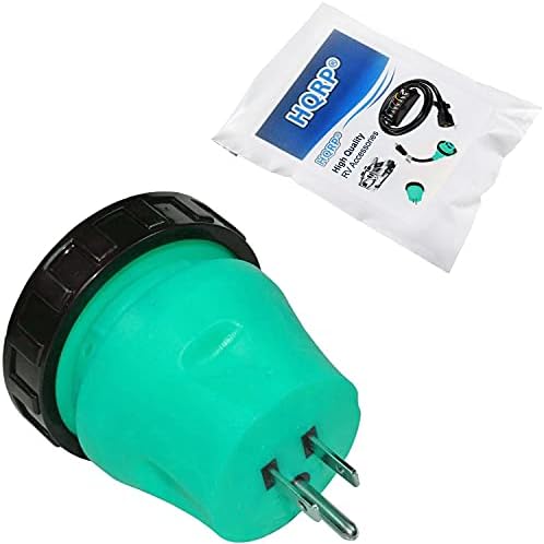 HQRP RV električni Adapter za zaključavanje 15a muški na 30a ženski konektor za utikač kabla za uključivanje