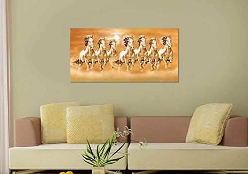 Art Factory Galloping Seven Horse Painting