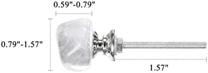 Zhyh komoda za ručicu ručka prozirna kvarcna kristalna vrata vučna ručka kućica za uređenje kućica