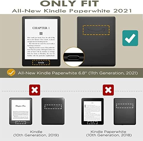 Ebook Case 2021 kompatibilan sa 6.8 Kindle Paperwhite 11th generacija crnog konja duga griva portret