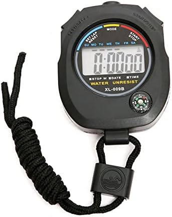 Vodootporni hronograf digitalne točke s ručnim trakom Alarm Amm PM 24h sat Hankheld TIMER LCD sportovi za pokretanje