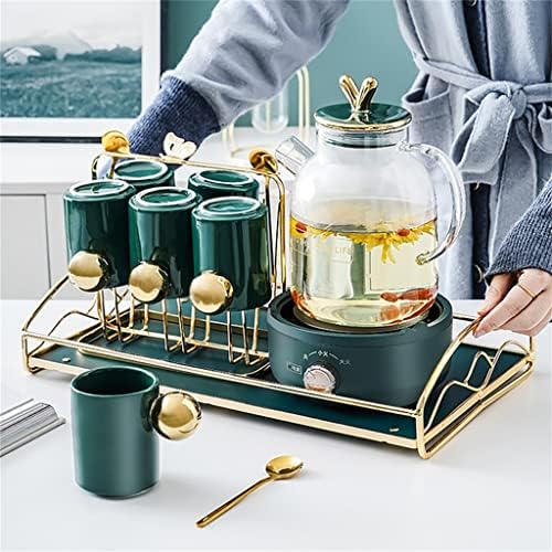 N / A stakleni časovni čaj od visoke temperature dnevni boravak kućišta nordijski popodnevni cvijet i voćni čajnik