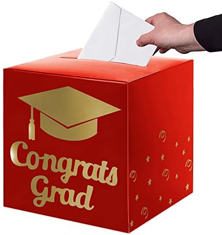 Držač kutije za diplomske kartice, Čestitam Grad sklopiva kartonska kutija za dekoracije za maturalne