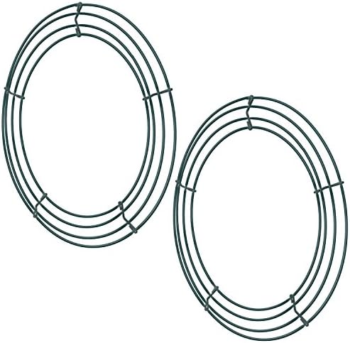 Sumind 2 Pack Okrugli žica Okviri za zelene vijence formiraju vijenac za prstenje za DIY božićne