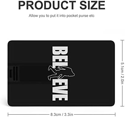 Vjerujte u Bigfoot USB fleš uređaj dizajn kreditne kartice USB Flash Drive Personalizirani memorijski štap