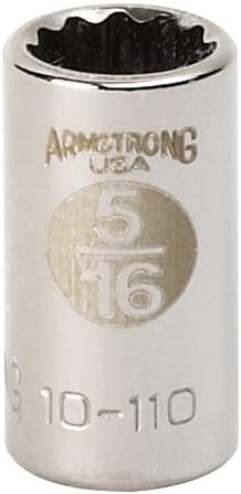 Armstrong 10-110 1/4-inčni pogon 12 točaka Standardna utičnica, 5/16 inč