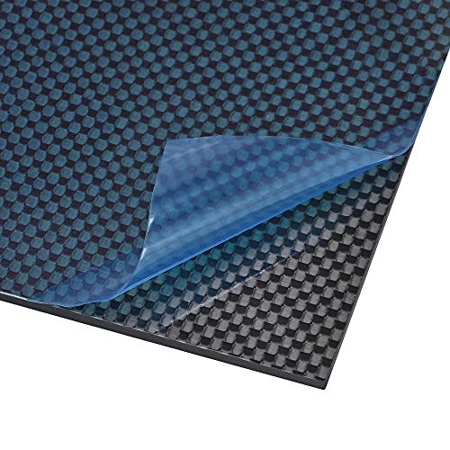 Uxcell ploče od karbonskih vlakana ploče 250mm x 100mm x 1mm ploča od karbonskih vlakana