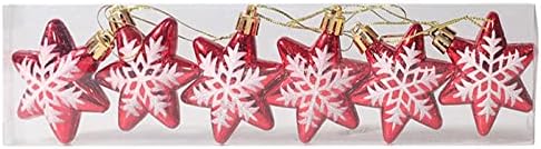 Novi božićni ukras ukras u obliku poligona pet šiljastih zvezdica Božićna dekoracija drveća rekvizita Red