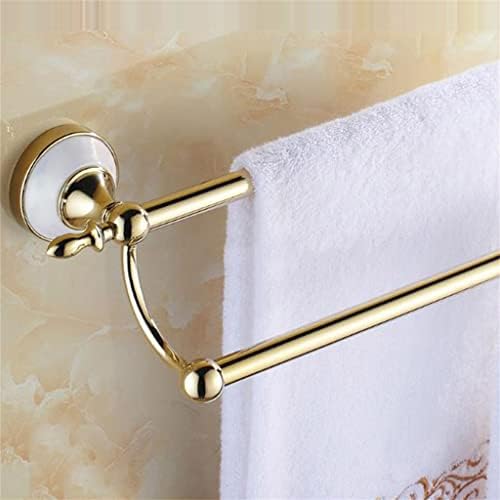 Liruxun Gold Boja zidna ugrađena od nehrđajućeg čelika Dvostruki ručnici za ručnike za kupatilo za ručnik