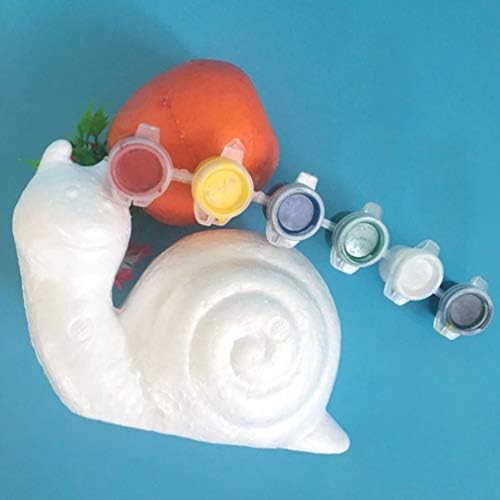 AMOSFUN MANUTURE GOFTS FOAM Snail Oblik modeliranje polistirene pjene puževi plijesni bijeli DIY zanat za cvijeće uređenje poklona vjenčani ukras 6pcs dekor za rođenje