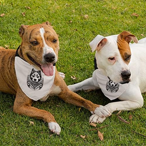 Pas lice PET Bandana ovratnik - tetovaže tisak ovratnik za šal - Cool Dog Dog Bandana - L