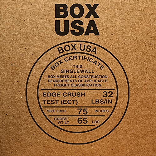 BOX USA 25 pakovanje samo-zaptivnih bočnih utovarnih valovitih kartonskih kutija, 9 1/4 D x 3