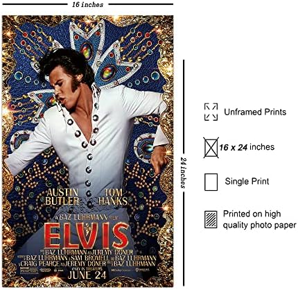 Elvis 2022 film Neuramljeni Poster za dekor zidova 16x24