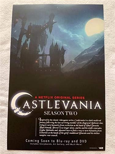 Castlevania - 11 X17 D / S originalni promo TV poster NYCC 2019 Viz Media Netflix Dracula