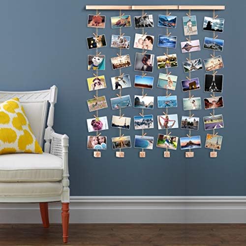 Porodice ili prijatelja kolaž Wood slika Photo Frame za bilo koji i svaki zid dekor 26×29 inč,