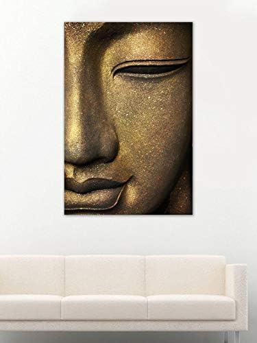 999store drveni uokvireni štampani lice Buda platna slika