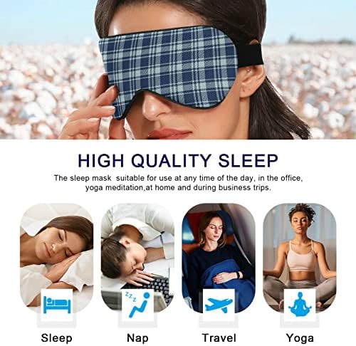 Unisex Sleep Maska za oči Dusty-plavo-mornarirana noćna noćna maska ​​Komforna pokrivača sjene za spavanje