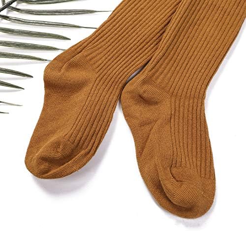 Jesen zimske dječje djevojke točke za dijete dječje meke pamučne rebraste pletene čarape Pantyhose Solid
