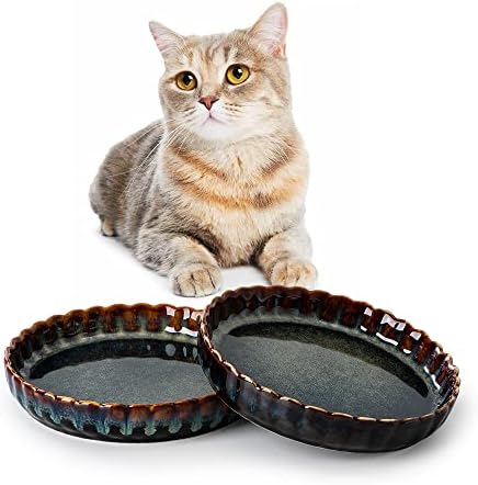 Sidukalne posude za šljipne keramike, 5 inčne posude bez klizanja mačke, gsište za umor Besplatna hrana za hranu, slatka ploča za kućne ljubimce za mačku i štene, perilica posuđa sef