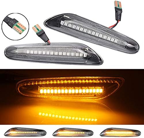 LED dinamički bočni Marker žmigavac žmigavac Clear Lens Amber za BMW serije 1 3 5 E60 E61 E81 E82 E88 E46 E90 E91 E92 E93 X3 E83 X1 E84
