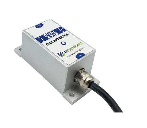 Bwsensing Ultra visoke preciznosti Dual Axis Inclinometar ugao nagiba senzor nagiba Bws5000 sa preciznošću 0.001° mjerni opseg ±15° CAN,RS232,RS486,TTL izlaz za opciono