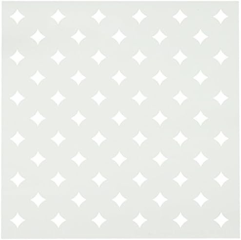Judikins KS060 Kite šablon, 6, kvadratni kraljevski dijamanti, bijeli
